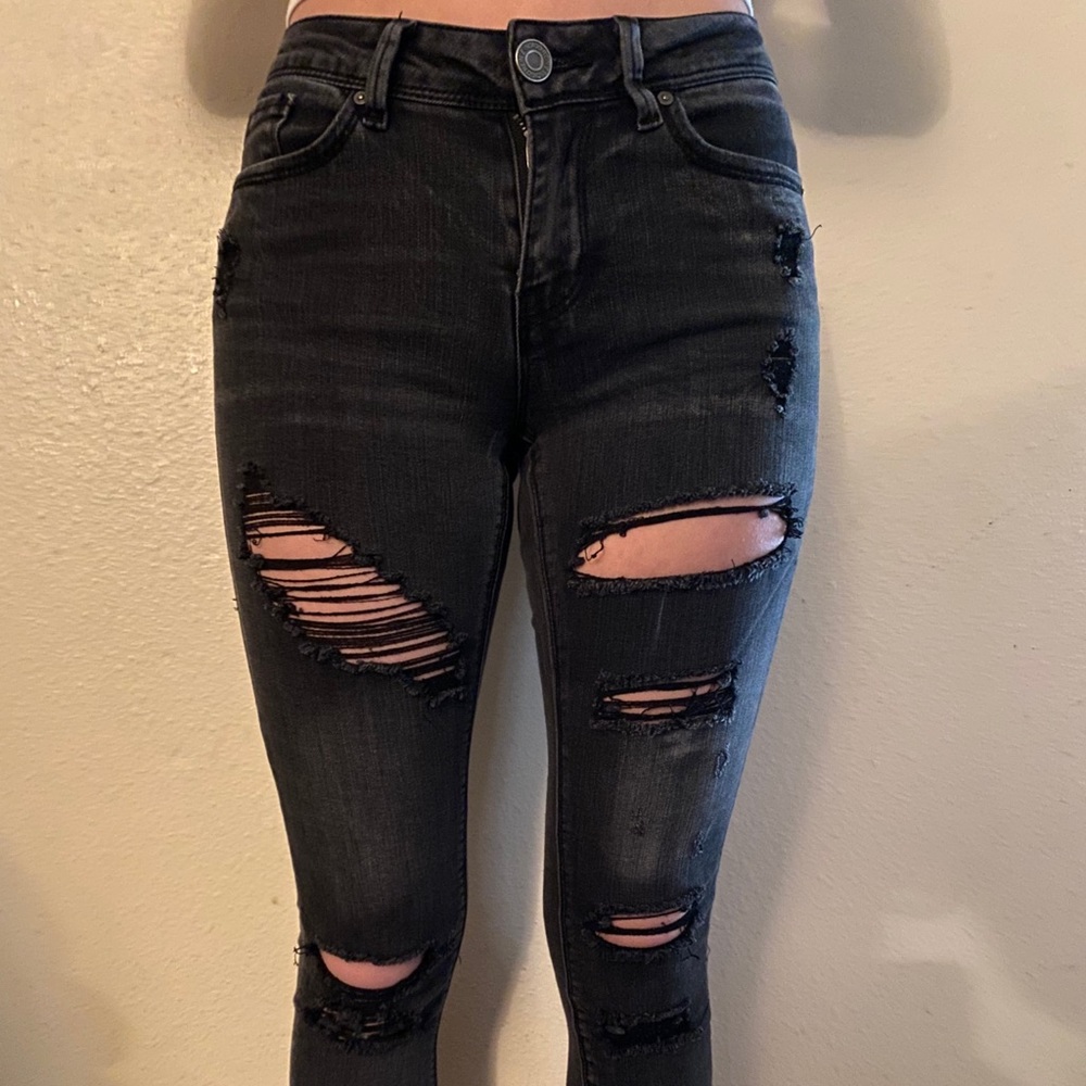 black skinny jeans
